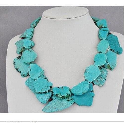 Wedding Woman Gift Necklace Irregular Stone Slice Choker Necklace red bead Exaggerated Stone Jewelry Gift