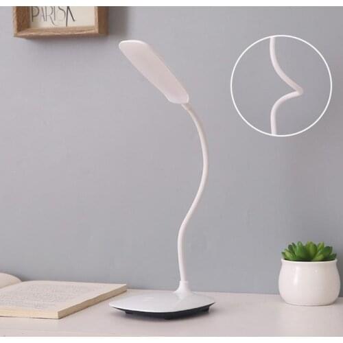 USB Rechargeable LED Desks Table Lamp Adjustable Intensity Reading Light Touch Switch Desk Lamps 3 Modes Desk Lamps