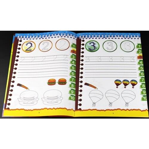 Copybook For Calligraphy Number Books For Kids Word Childrens Book Handwriting Children writing Learning English Practice Books