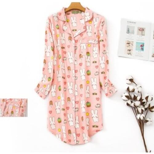 Pure Cotton Women Stitch Nightdress Plaid Femme Sleepwear Big Size Sexy Long Pyjama 2020 Fashion Homewear