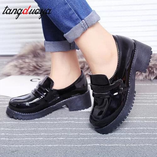 Cute Lolita Girl Women Maid Boots Round Toe Leather Shoes Japan JK High School Uniform Kawaii Sneakers Anime Cosplay lolita shoe