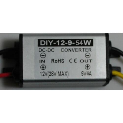 12V24V(11.5V-28V)Step Down 9V 6A 54W DC-DC Converter Buck Module Car Power Supply Adapter Voltage Regulator Waterproof