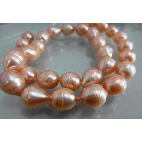 18'' HUGE SOUTH SEA AAA++ 11-13MM PINK PEARL NECKLCE