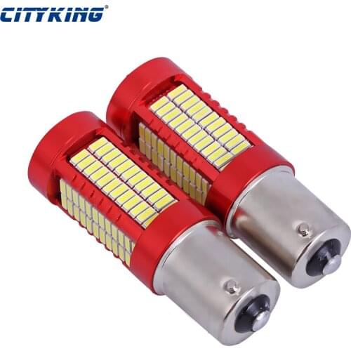2pcs Super Bright White BAY15D Ba15s 1156 1157 S25 106smd 4014 led P21W 30W LED SMD Backup Reverse Led Light Brake Light