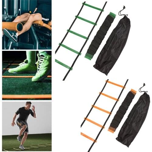4/6/7/9/12/14 Rung Nylon Straps Agility Training Ladders Soccer Football Speed Ladder Training Stairs Fitness Equipment