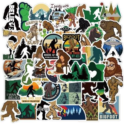 50pcs Cartoon Wild Man Stickers Waterproof Decals For Luggage Snowboard Fridge Styling Kids Toy Funny Graffiti Sticker Pack