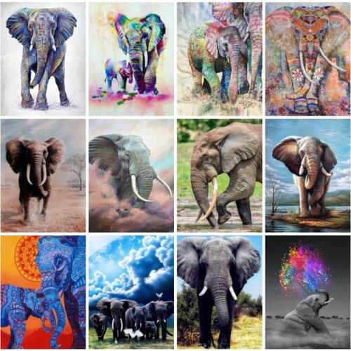 Diamond Painting Elephant Picture Rhinestones Square Dimond Embroidery Animals Cross Stitch Diamond Art Handmade Home Decor