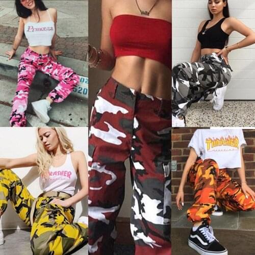 Women Pants Female Camouflage Print Button Skinny High Waist Harem Trousers Elegant Ladies Ankle-Length Spring Autumn Clothing