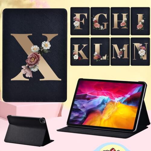 For Apple IPad Pro 11 2018 2020 2021 New Tablet Case for Pro 2nd Gen 10.5"/Pro 9.7 Letter Pattern Anti-fall Leather Cover Case