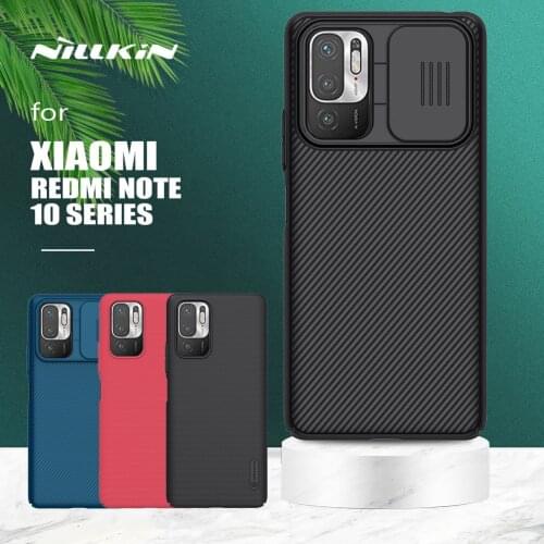 For Xiaomi Redmi Note 10 5G Case Nillkin CamShield Slide Camera Case Frosted Shield Cover for Redmi Note 10S 10 Pro Max 5G 4G