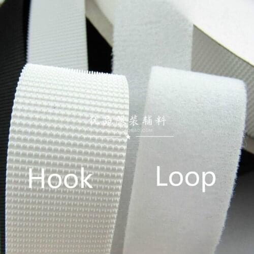 Eco Friendly 38mm Width 5 Yards White Thin Soft Injected Hook Care For Children Clothing Accesorries Fastener Hook Tape