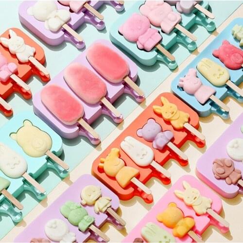 Ice Cream Mold For Home Ice Cream Popsicle Ice Cream Popsicle Ice Cream Childrens Silica Gel Food Grade Homemade Abrasives