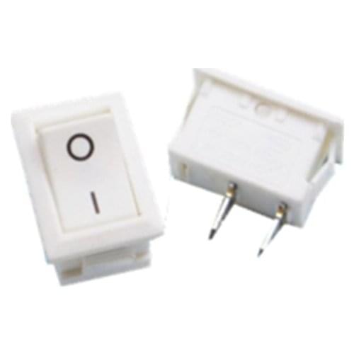 Hot sale 50PCS /LOT White 15 * 21 White Rocker Switches KCD-101 seesaw boat outlet 15 * 21MM