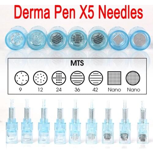10pcs drpen X5 machine ultima microneedling cartridges screw needles 9/12/24/36/42pins nano 3D 5D dr pen stamp for X5 Pen MTS