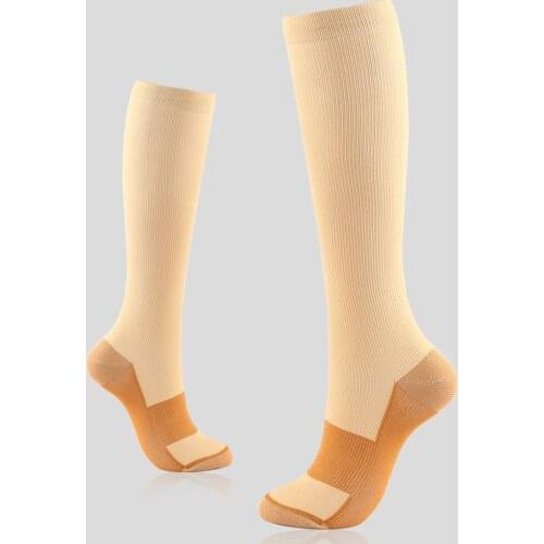 Copper Fiber Compression Dance Socks Men Women Gym Sports Fashion Simple Inner Tube Happy Funny Trendy Stocking