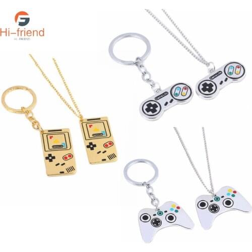 Creative Fashion Trends Game Controller Keichain Cute Gamepad Joystick PS4 Key Chain Bag Car Jewelry Ornaments