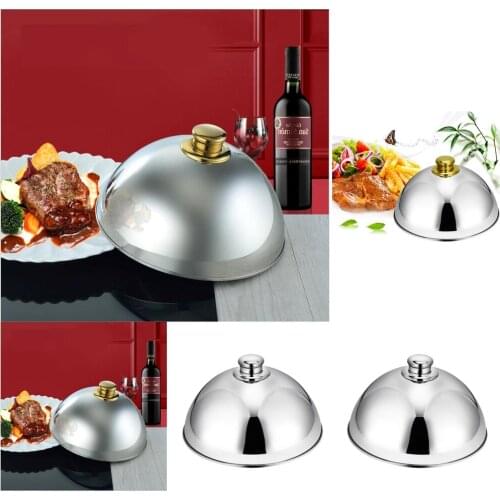 Stainless Steel Pot Cover Restaurant Food Cover for Fine Dining Cakes Appetizers Parties Restaurants