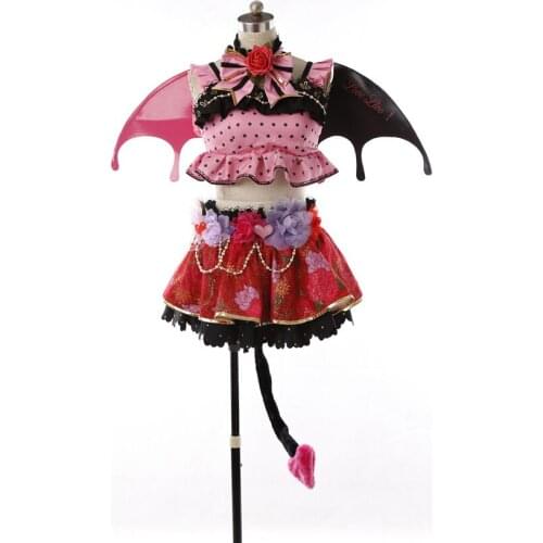 Love live Koizumi Hanayo Little Devil Awaken Cosplay Costume demon Dress Halloween dress for women A