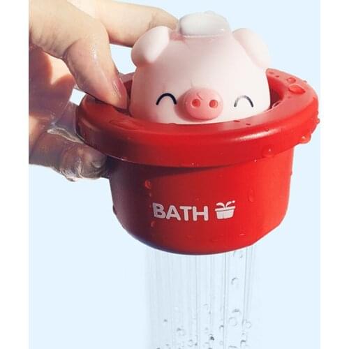 Cute Pig Animal Bath Toys Water Spray Shower Game Bath Baby Toy for Children Swimming Bathroom Bathing Shower Kids Toy