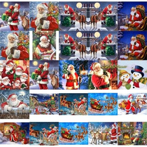 Christman styles cross stitch kit people 18ct 14ct UNprinting11ct count print canvas stitches embroidery DIY handmade needlework