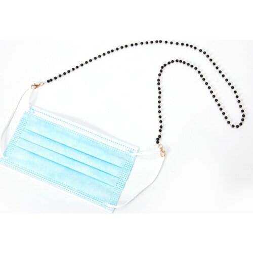 Mask Hanging Rope Fashion Pearl Face Mask Holder Non-slip Necklace Extension Lanyard With Hooks Glasses Holder Chain Home Tools