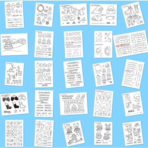 Transparent Clear stamp and cutting dies DIY Silicone Seals Scrapbooking /Card Making/Photo Album Decoration