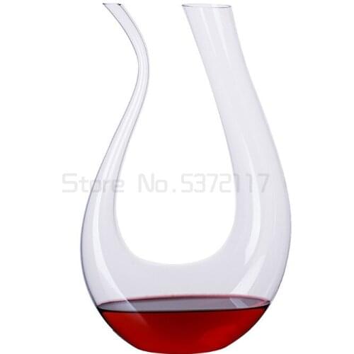 Transparent Glass Crystal Red Wine Decanter Brandy Champagne Glasses Decanter Bottle Jug Pourer Aerator Dispenser For Family Bar