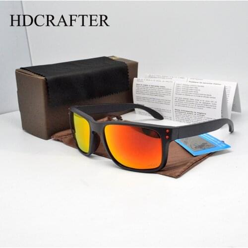HDCRAFTER Sport Men Sunglasses Polarized Colors Sun Glasses Outdoor Driving Sunglass Male Vintage Driving Travel Fishing Glasses