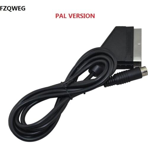 High Quality SCART CABLE for Sega Saturn SS RGB Real SCART Cable TV Lead for PAL Consoles