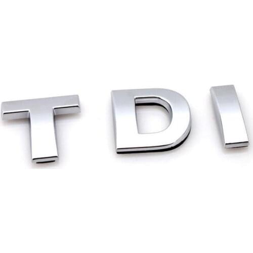 1pcs/lot ABS TDI Emblem Badge Sticker