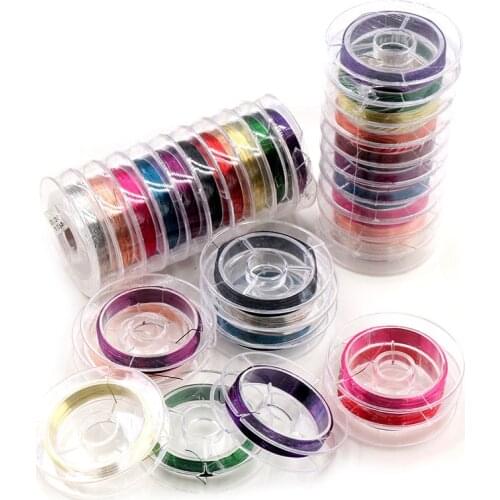10 Roll 100 Meters One Set Jewelry Set 0.3 0.4 Wire Diameter Wire Beading Cord String Findings DIY Wire For DIY Jewelry Makings