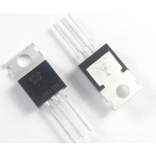 10PCS/LOT BT136-600E bidirectional SCR 4A/600V TO220 thyristor triterminal SCR switch