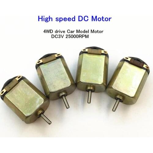 130 High speed DC Motor 4WD drive Car Model Motor For Toys Electric appliances DC 3V 25000RPM