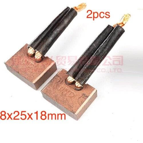 2pcs for Matsuzawa 2800 Heavy Truck for Iskra High Quality Starter Motor Carbon Brush 8x25x18mm