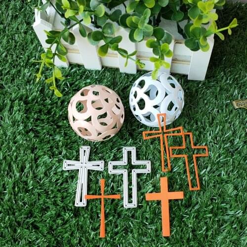 2pcs cross Metal Cutting Die Stencil Template for DIY Embossing Paper Photo Album Gift Cards Making Scrapbooking Craft Dies
