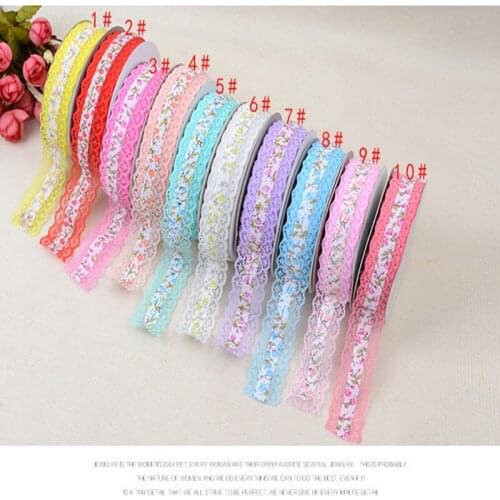 20yard 25mm Embroidery lace lace ribbon DIY gift box packaging Ribbons for Crafts Bow Handmade Gift Wrap Party