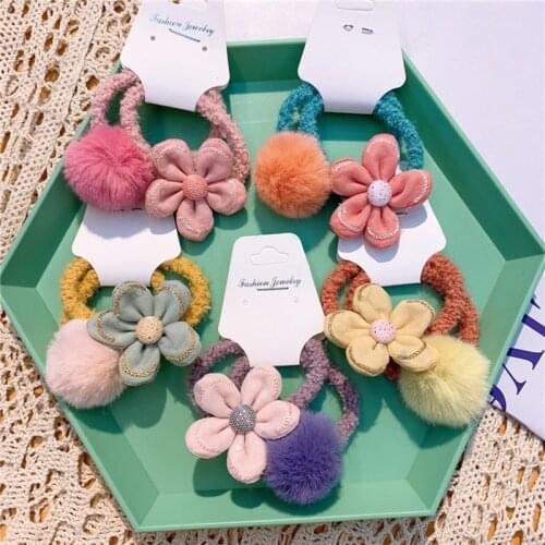 2021 Flowers Elastic Hair Bandsfor Girls Hair Accessories Cute Hair Styling Tools For Kids Lovely Baby Headdress Hair Wear
