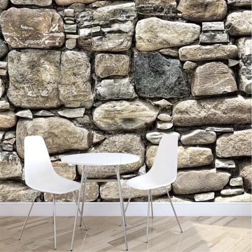 Custom 3D wallpaper mural slate stone wall background wall living room bedroom decoration wallpaper
