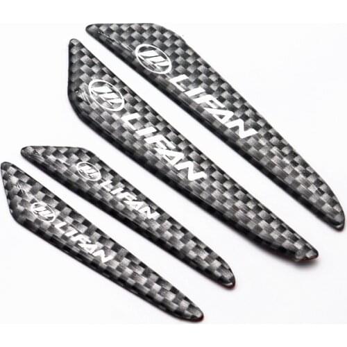 4PCS Car styling Carbon fiber tape Door Side Edge Protective Sticker For LIFAN car accessories