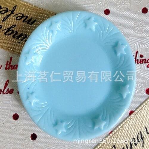 5pcs/lot Super nova sales 42 MM Resin blue plate Cabochon for Jewelry/ Mobile Phone Decoration