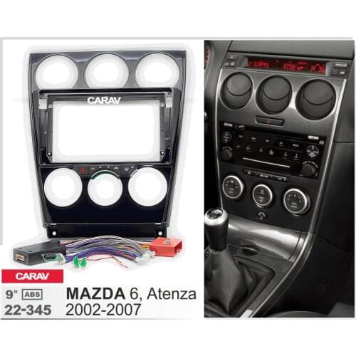 9" Car Stereo Fascia Dash Panel for MAZDA (6), Atenza 2002-2007 22-345