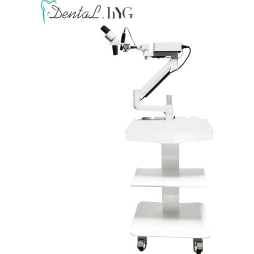 Dental Microscope Binocular 10X Magnify 5watt LED Rotatable for Dentists Denture Tool Dental Equipment Microscope WithSpot Light