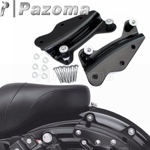 Black Detachable Sissy Bar 4 Point Docking Hardware Kit for Harley Touring FLHR FLHT FLHX FLTR 2009-2013