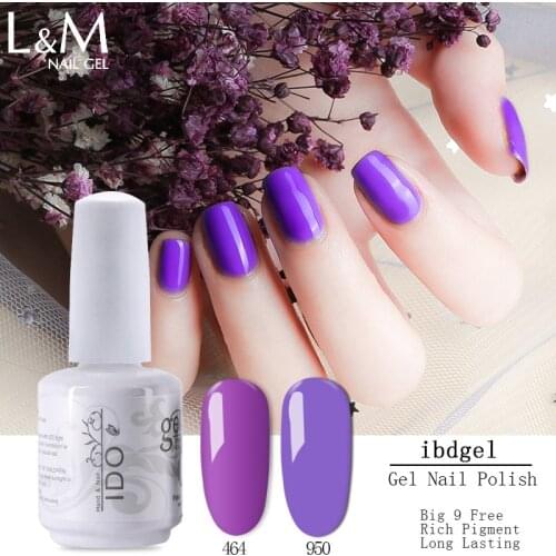 12 pcs/lot IDO 84series colorful nail gel non toxic nail polish kid easy make it led gel varnish nail polish uv gel soak off
