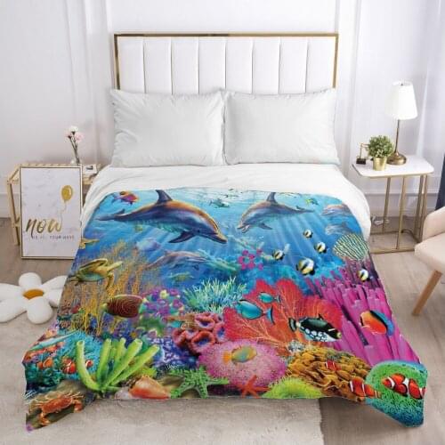 Cartoon Childrens Duvet cover Quilt/Blanket/Comfortable Case Bedding for kids baby boy girls 140x200 for Home Car seabed