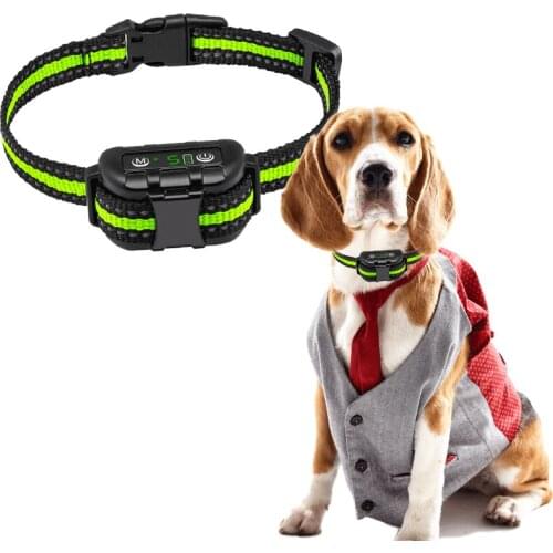Anti bark Electric dog training Shock Vibration Collar without remote Barking Stop ecollar