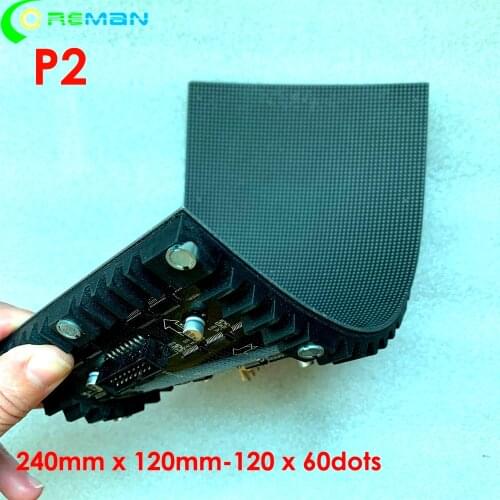 Free shipping round circle flexible led display p2.5 16x32cm module , DJ bar night club KTV art center creative led video panel