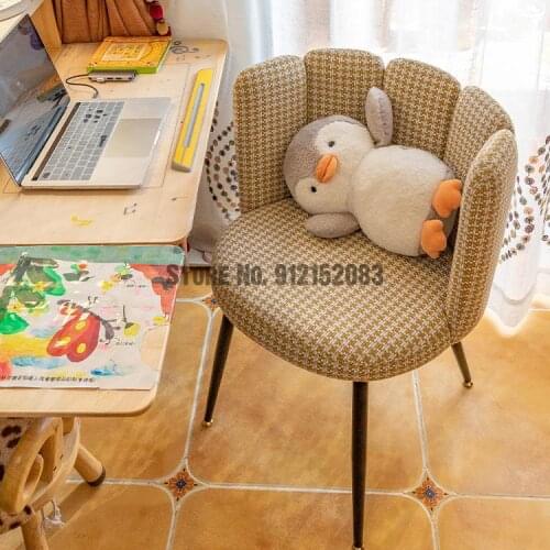 Computer chair home comfortable bedroom study student study backrest office sofa chair net red girl makeup chair