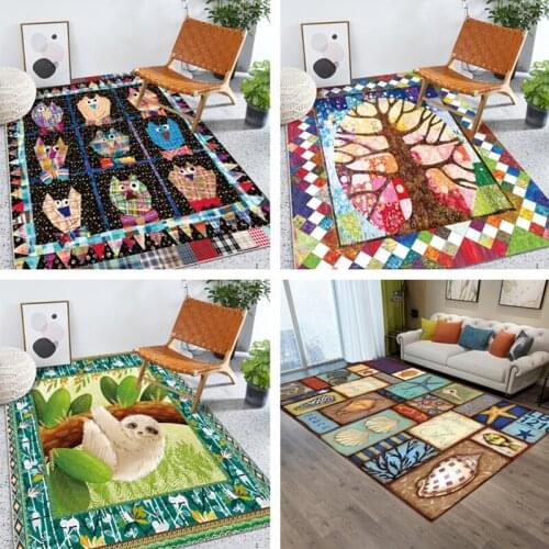 Cartoon 3D Printing Carpets Children Bedroom Play Tent Area Rug Home Decoration Carpet Kids Room Crawl Floor Mat Child Toys Gift