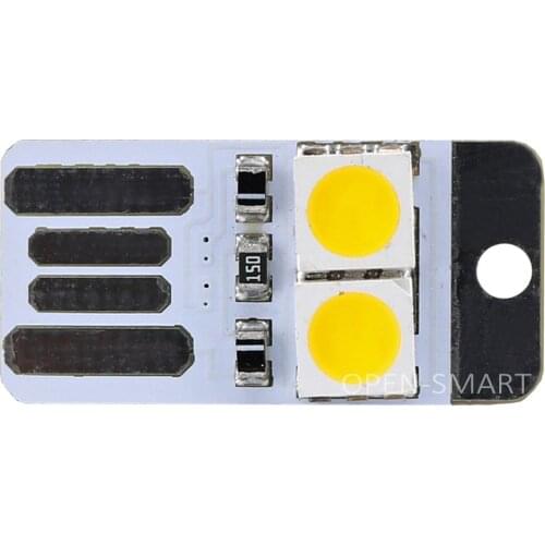 OPEN-SMART 5PCS Mini USB LED White Small Lamp Nightlight Module